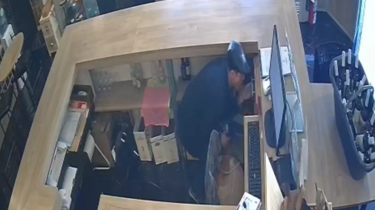 Video: fingió una discapacidad para distraer al vendedor y robar en una vinería en pleno centro