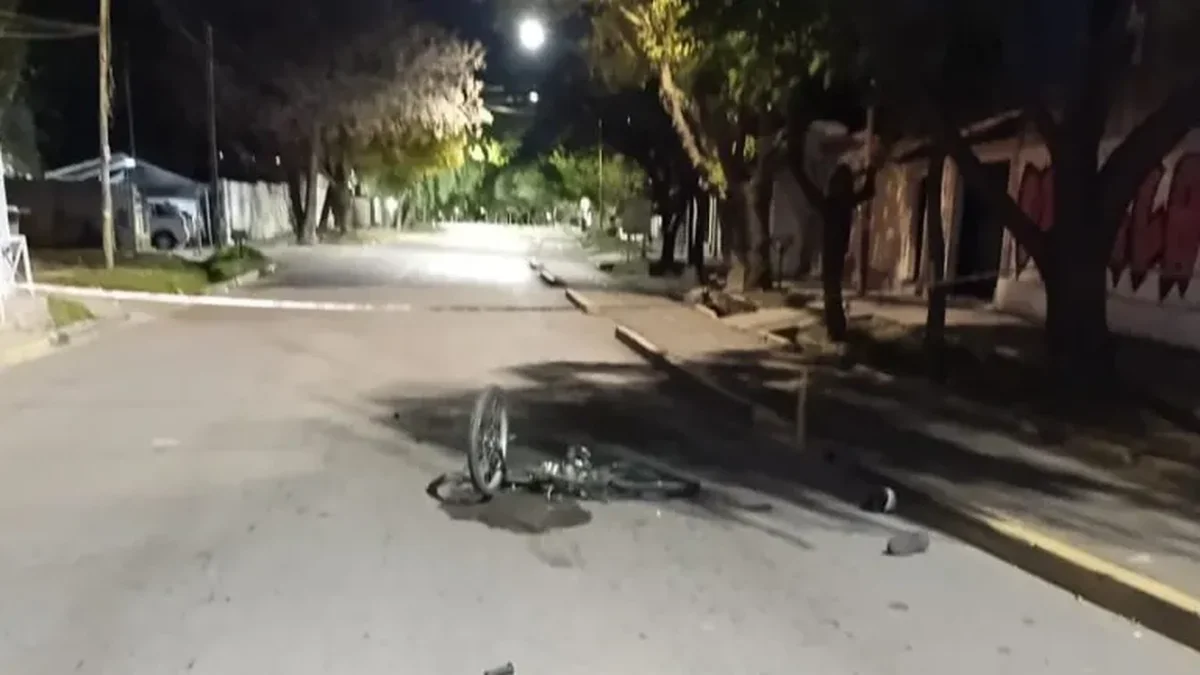 Las Heras: huyó pero luego se entregó el conductor del C4 que atropelló y mató a un joven ciclista