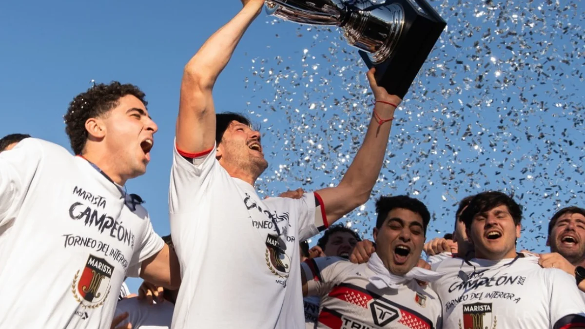 Agustín Gómez, capitán de Marista campeón del Torneo del Interior de rugby: "La alegría es tremenda"