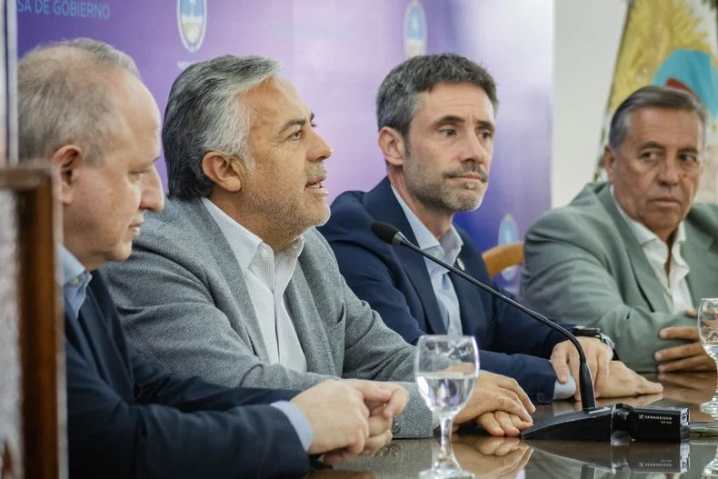 Diego Berger (Mekorot), Alfredo Cornejo, Ignacio Lamothe (CFI) y Sergio Marinelli (Irrigaci&oacute;n).&nbsp;