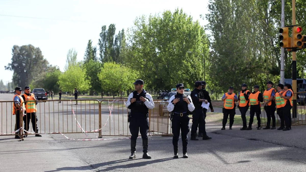 Férreo operativo de seguridad para la llegada de Javier Milei a San Rafael