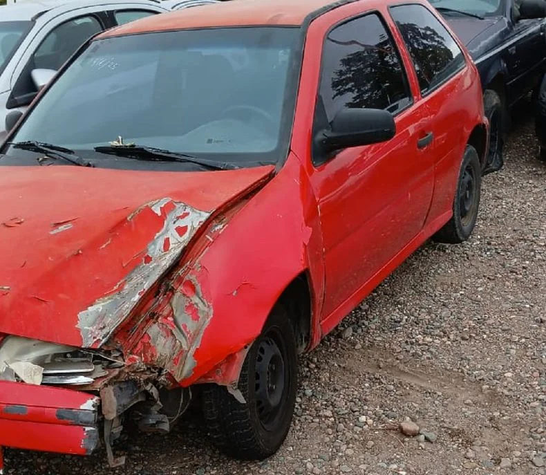 Tras tomar mucho alcohol, Mamaní manejó este Volkswagen Gol.