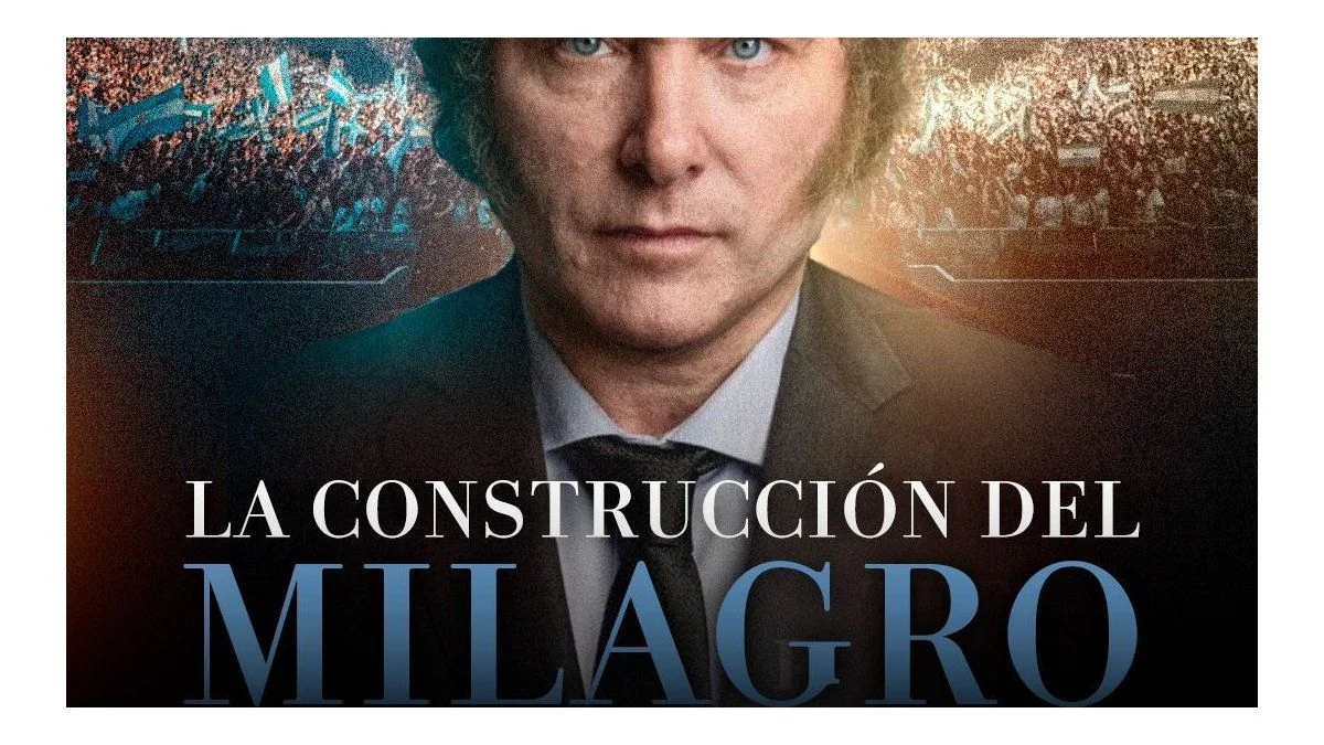 Milei presenta su nuevo libro "La construcción del milagro" en el Movistar Arena