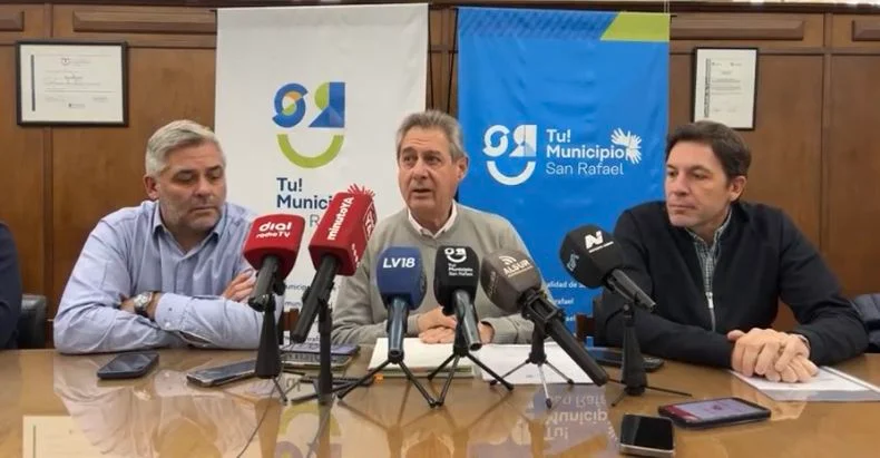 El jefe comunal de San Rafael, Omar F&eacute;lix se opone a la ley de seguridad ciudadana.