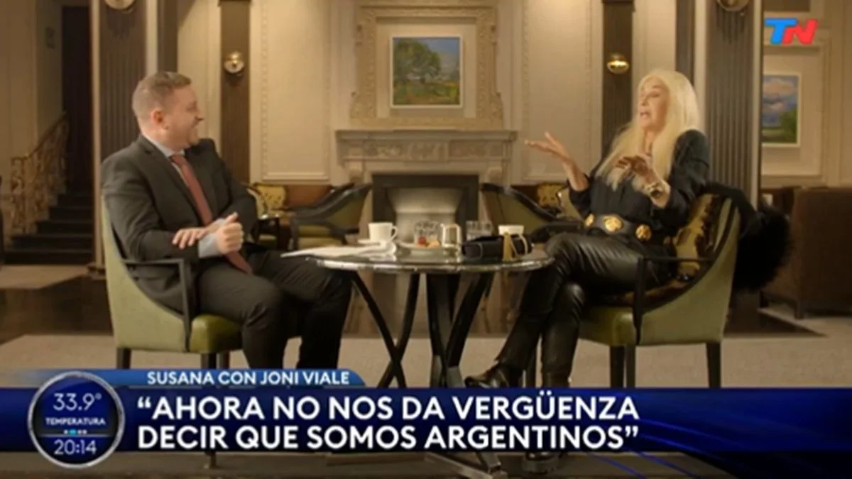 Susana Giménez le tiró flores a Milei y pidió que haga cárceles "como las de Bukele"