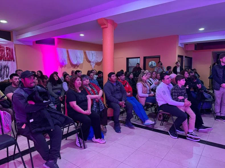 Los presentes durante el acto en Tupungato.&nbsp;