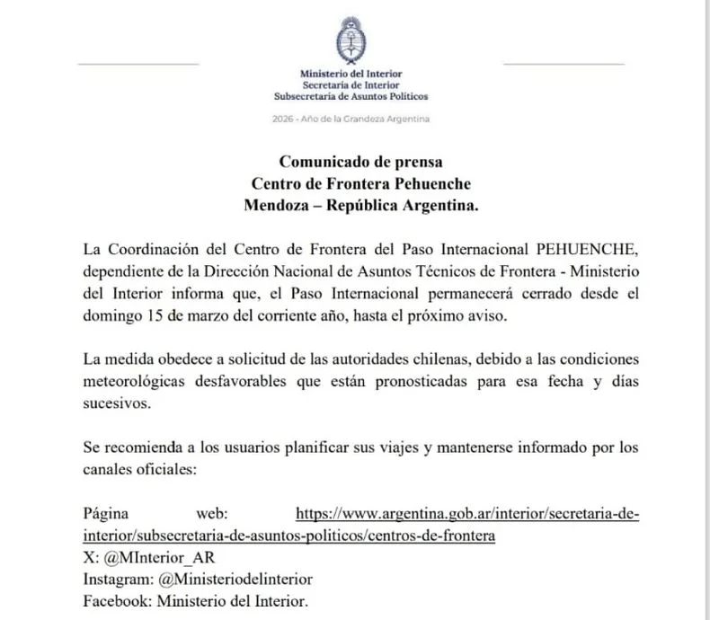 El anuncio.