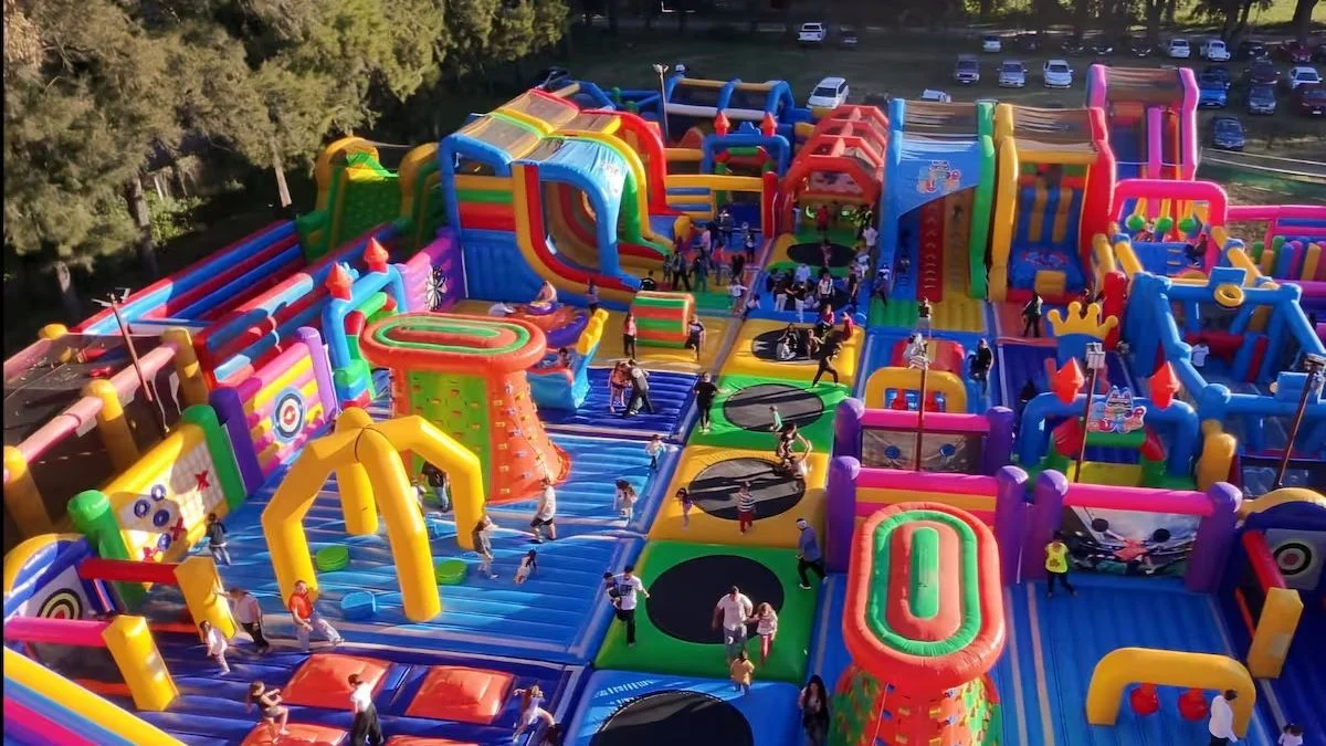 Diversión asegurada: Super Jump, el parque inflable más grande de Latinoamérica, llegó a Mendoza