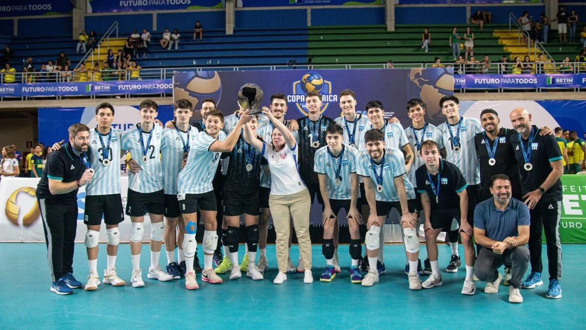 La Selección argentina de vóley logró la medalla de plata en la Copa América