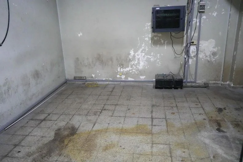 Un rinc&oacute;n en la sala de torturas por donde pasaron cientos de presos y presas pol&iacute;ticas en Mendoza.&nbsp;