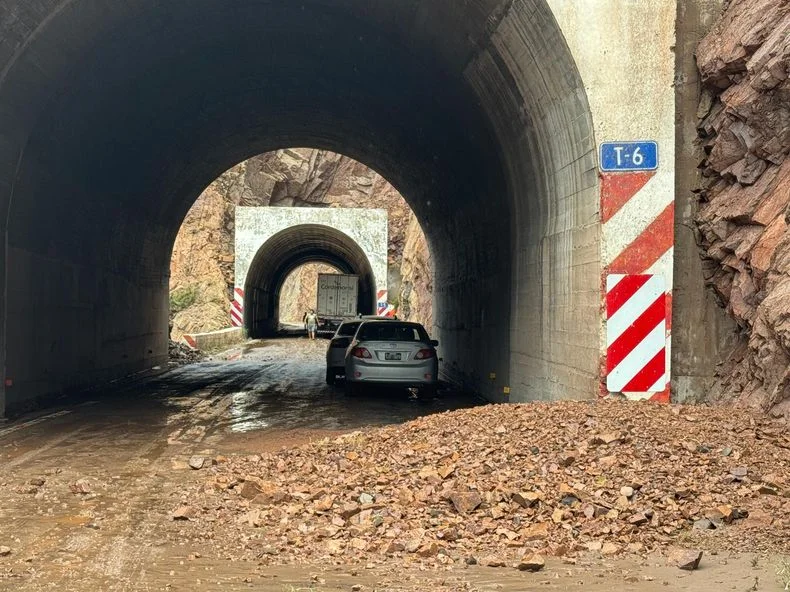La Ruta 7, totalmente cortada al menos hasta el jueves. 