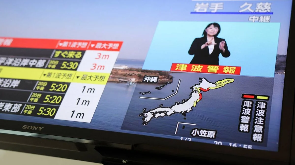 Alerta de tsunami en Japón tras un terremoto de magnitud 7,5
