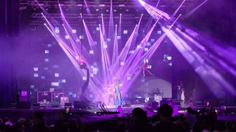 Buen marco de público en la fiesta de Malargüe. 