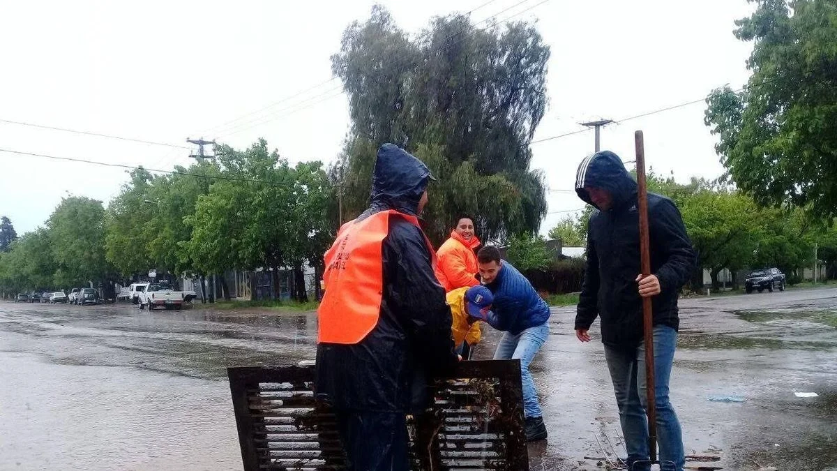 Se cumple el pronóstico: jornada de lluvias y nieve en el Sur