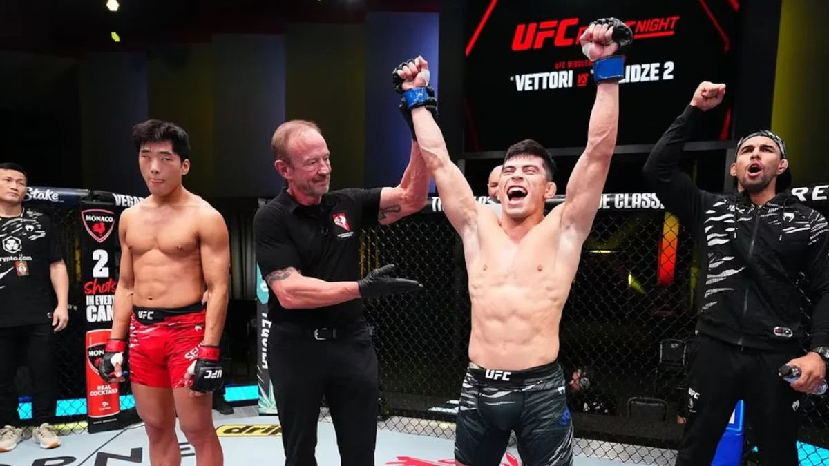 El argentino Kevin Vallejos debutó en la UFC venciendo a Seungwoo Choi con un impactante nocaut