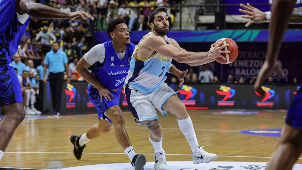 Pese a la derrota con Venezuela, la Selección argentina de básquet clasificó a la AmeriCup de Nicaragua