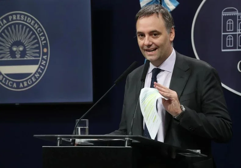 El Jefe de Gabinete, Manuel Adorni.