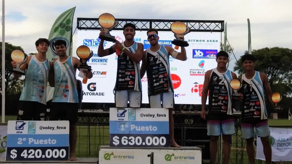 Beach vóley: grandes resultados de los mendocinos en el Circuito Argentino