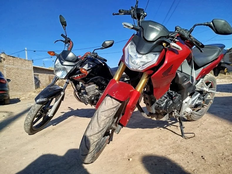 Las motos incautadas.