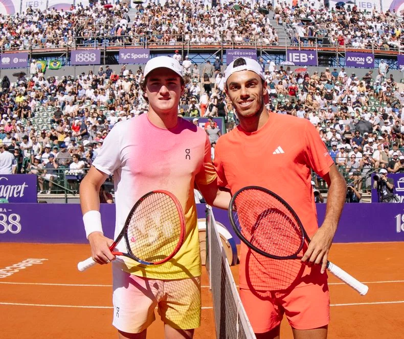 Joao Fonseca y Francisco Cer&uacute;ndolo.