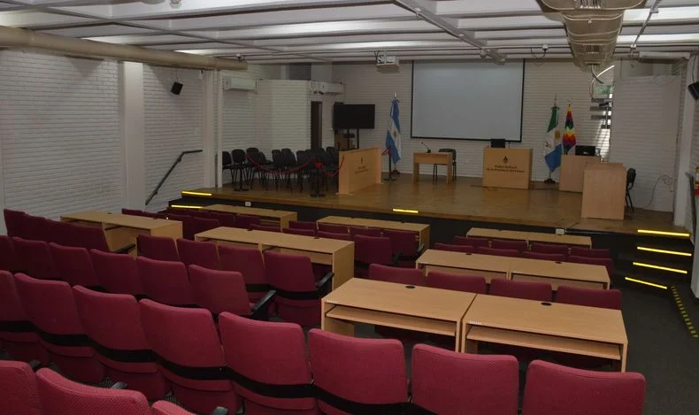Sala donde se llevará adelante el Juicio