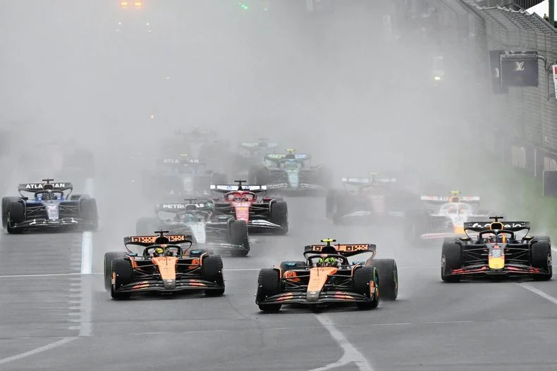 La F&oacute;rmula 1 en vilo por la lluvia.