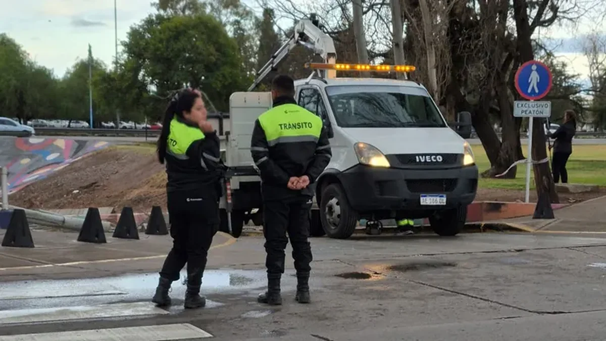 Lo que dejó la tormenta de Santa Rosa: un árbol cayó en el túnel del Shopping y obligó a cortar el tránsito