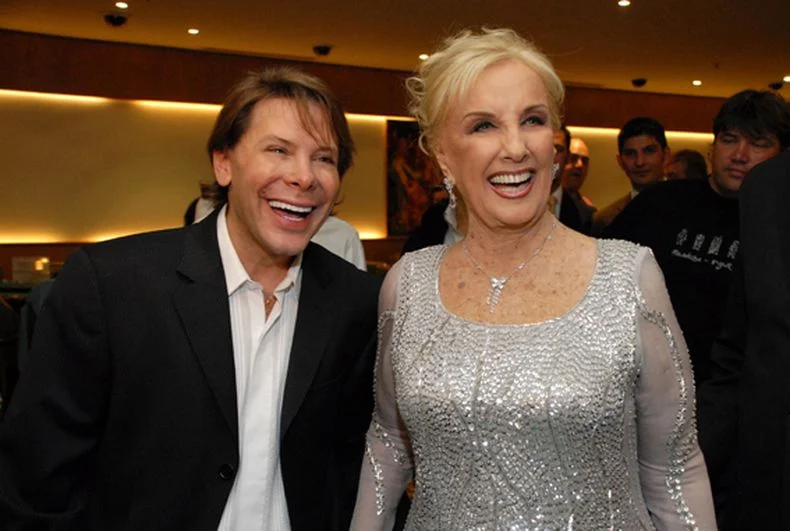 Gabriel Canci y Mirtha Legrand en el a&ntilde;o 2007.