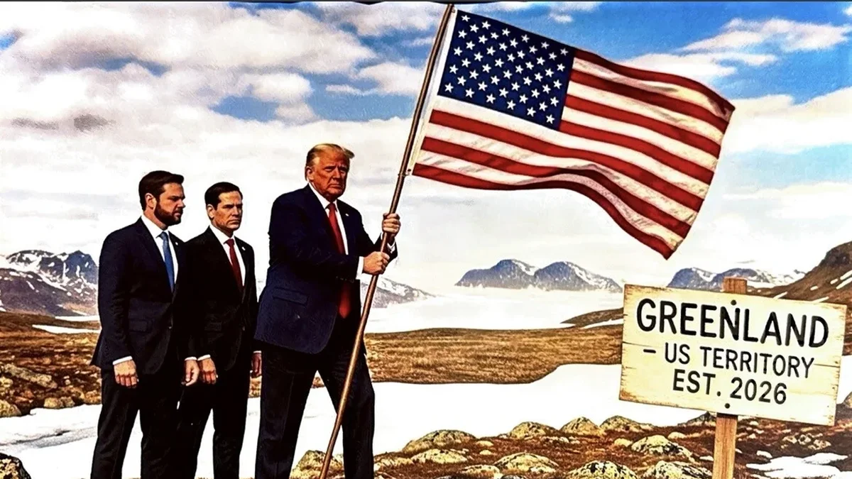 Trump publicó imágenes creadas con IA para simular su conquista de Groenlandia