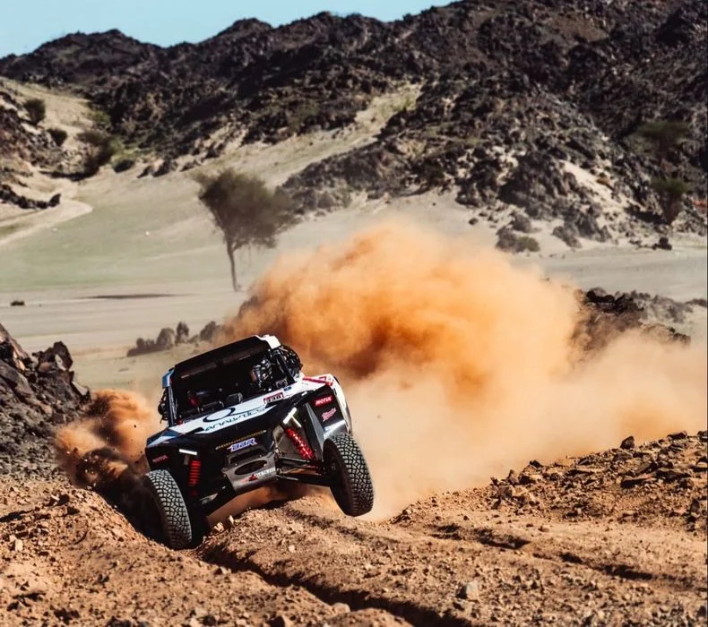 El mendocino Bruno Jacomy obtuvo el primer puesto en la etapa 2 del rally dakar.
