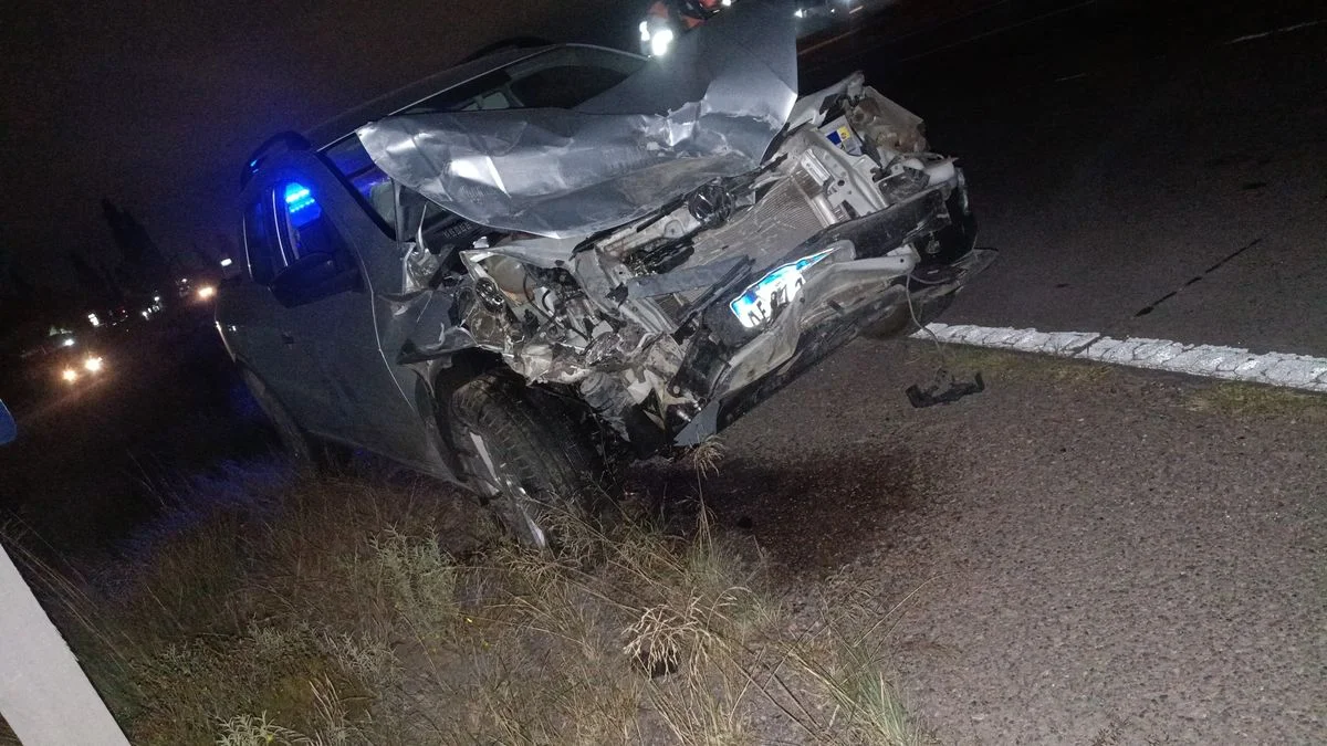 Un violento choque y vuelco en Luján dejó a un hombre herido
