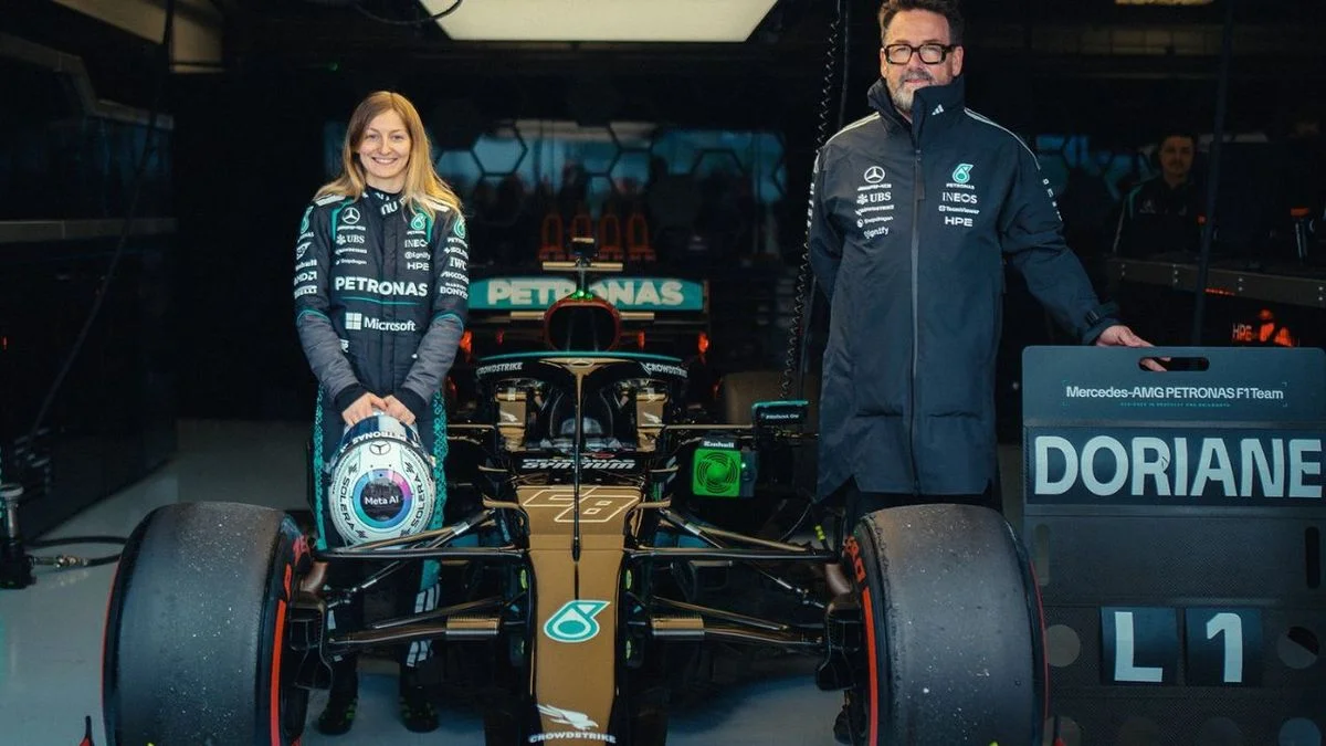 Se rompió la pared: Doriane Pin y el test con Mercedes que termina con una década de exclusión en la F1