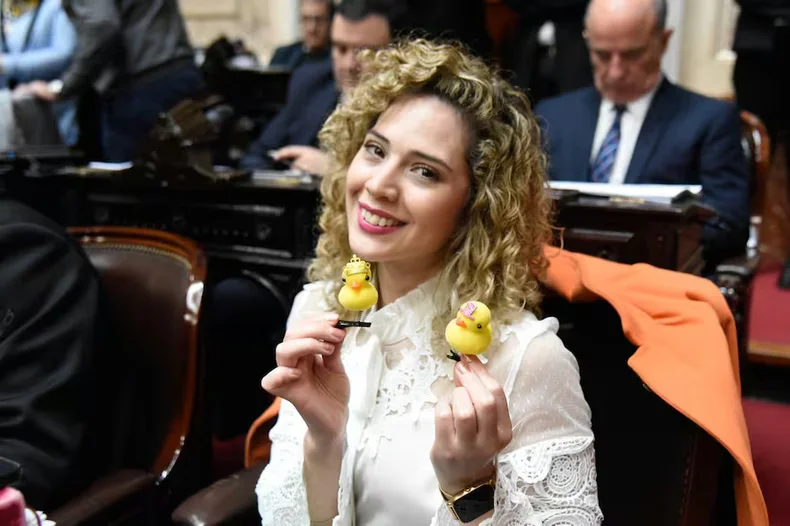 La diputada Lourdes Arrieta recibe críticas por parte del Partido Libertario de Mendoza. 