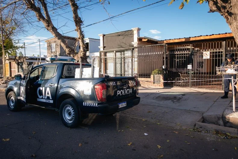 La casa donde ocurrió el homicidio.