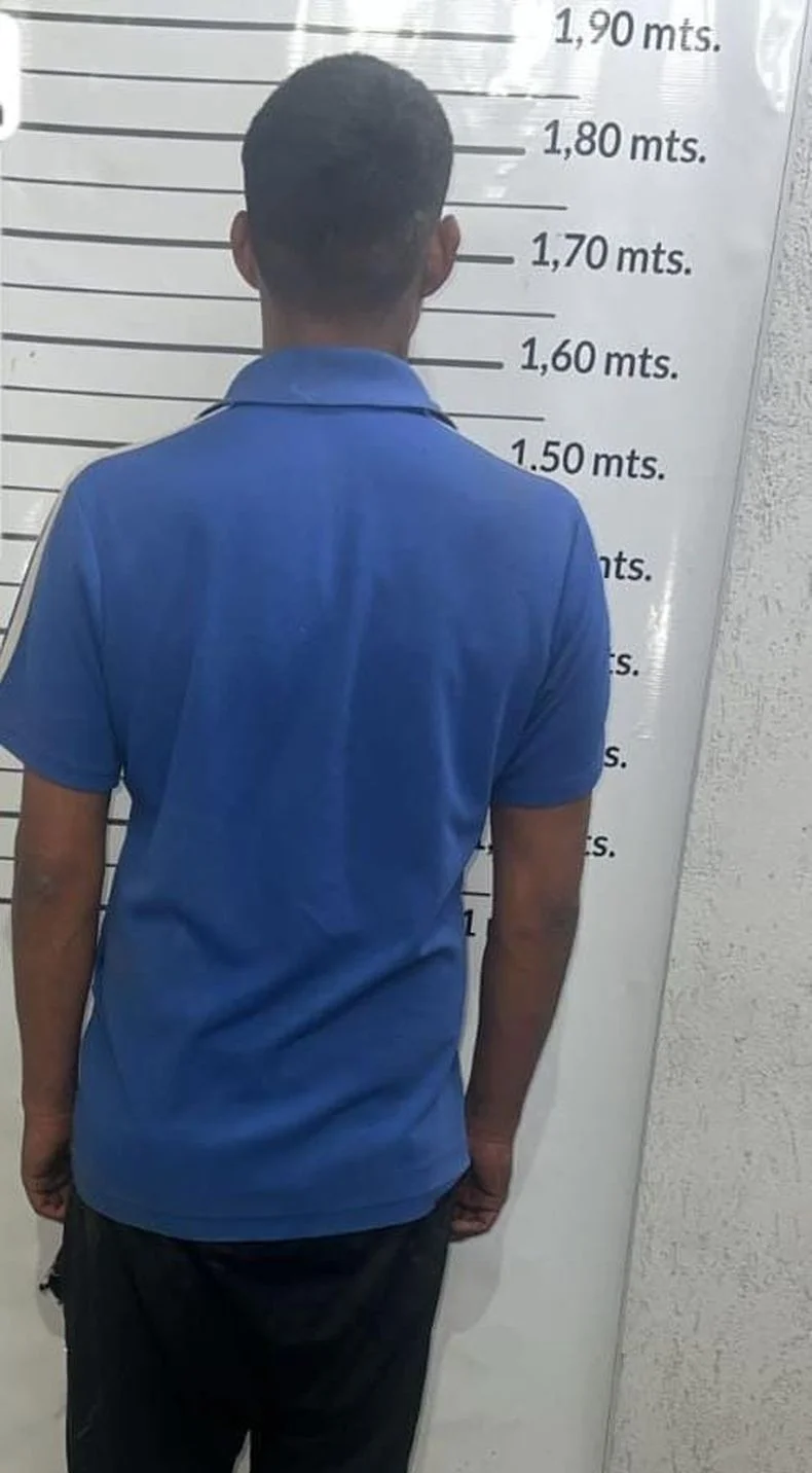 Uno de los detenidos.