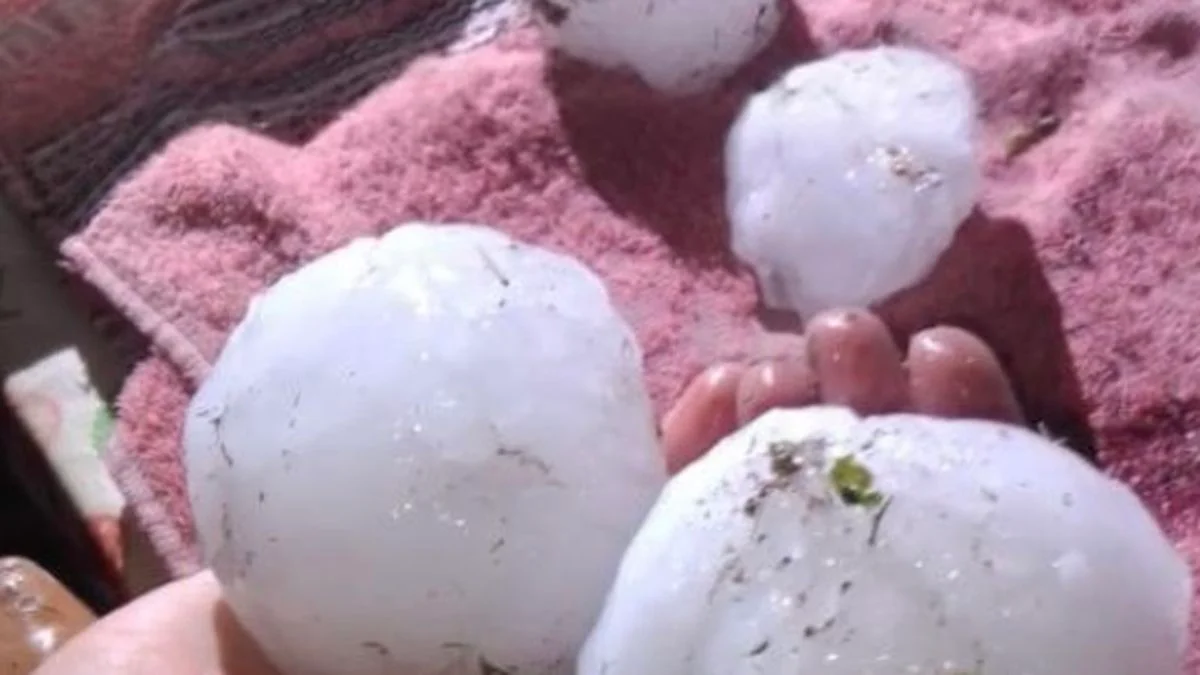 Con granizo de gran tamaño, San Rafael volvió a sufrir las consecuencias de la tormenta