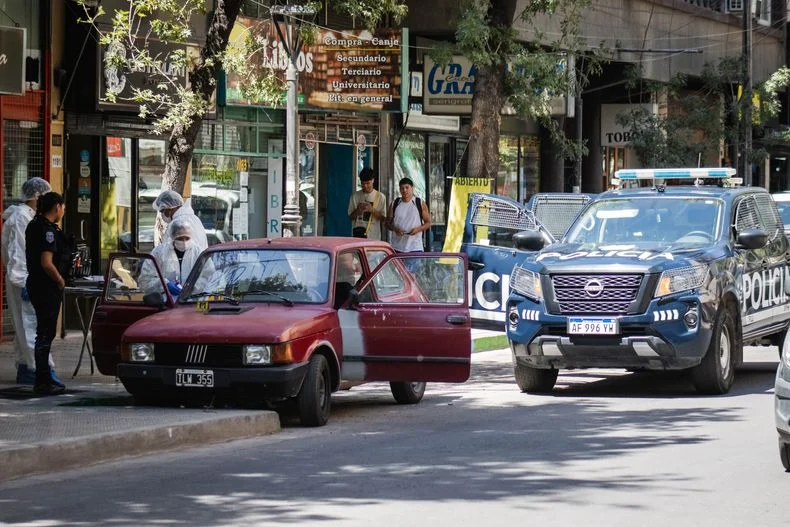 El auto de la mujer desaparecida.