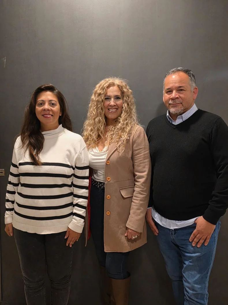 &nbsp;Valeria Barros, candidata a secretaria general adjunta del SUTE, Cristina Raso y Daniel &Aacute;lvarez, candidato a secretario gremial.