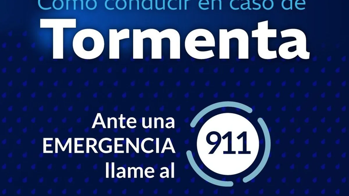 Lluvias en la provincia: el Ministerio de Seguridad Mendoza difundió recomendaciones para conductores