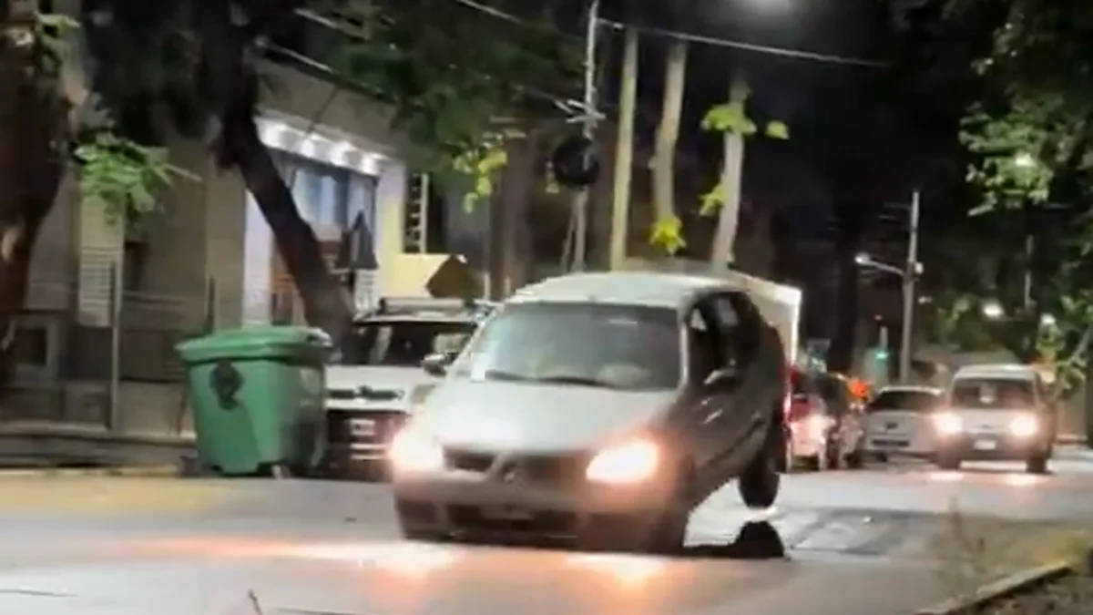 Tras la viralización de un video, la Ciudad debió repintar y señalizar un reductor de velocidad