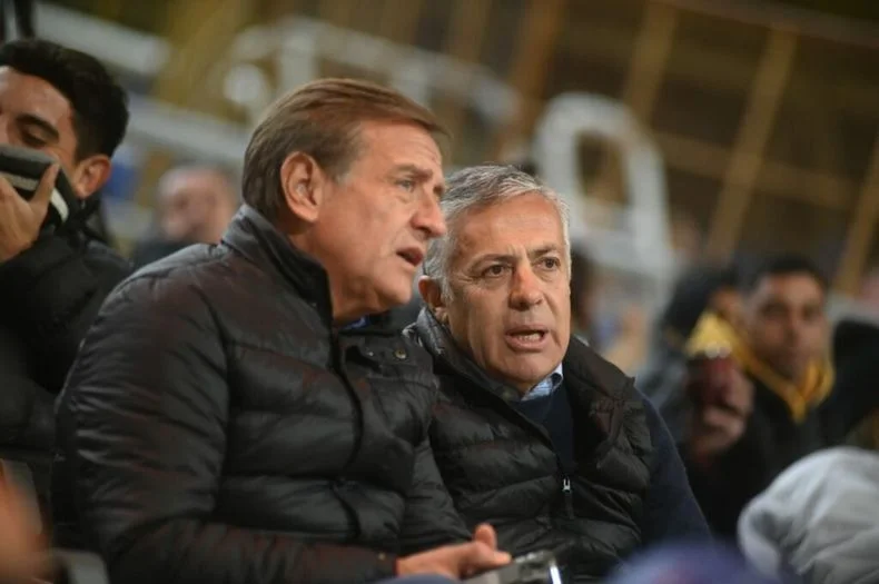 Rodolfo Suarez y el gobernador Alfredo Cornejo. 