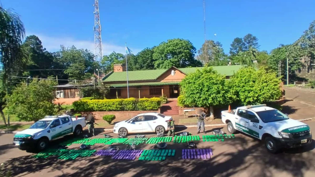 Gendarmería Nacional secuestró casi 300 kilos de marihuana en Misiones