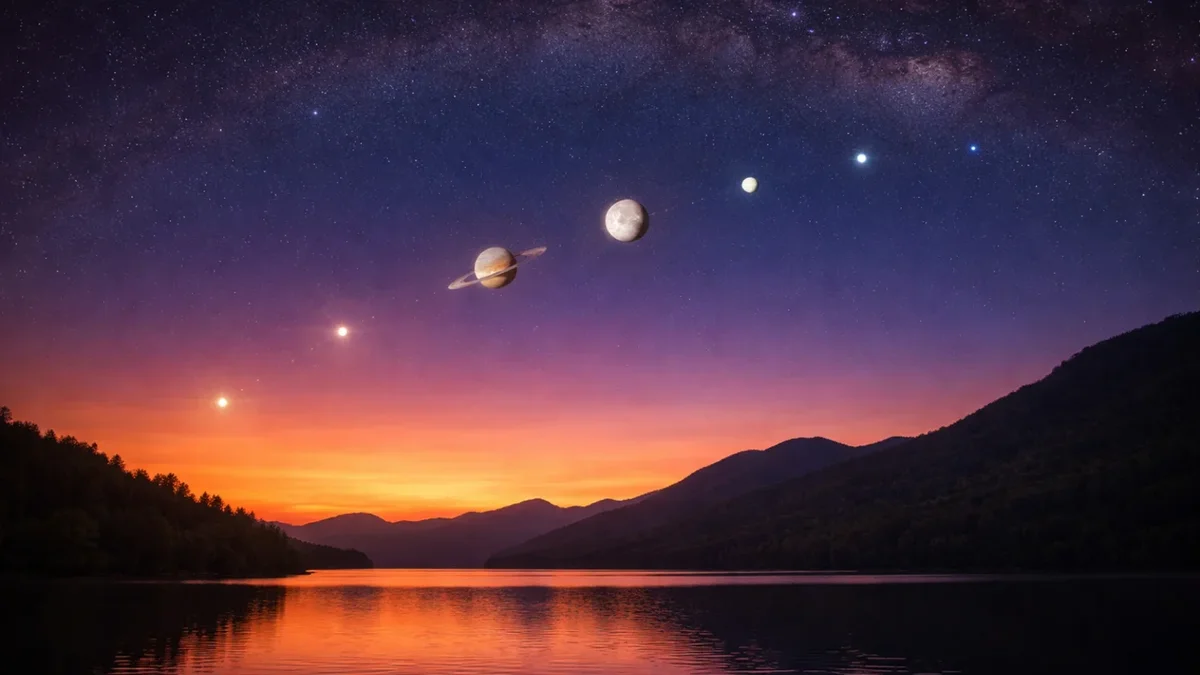 Imperdible espectáculo: un desfile de planetas alineados iluminará el cielo argentino en febrero