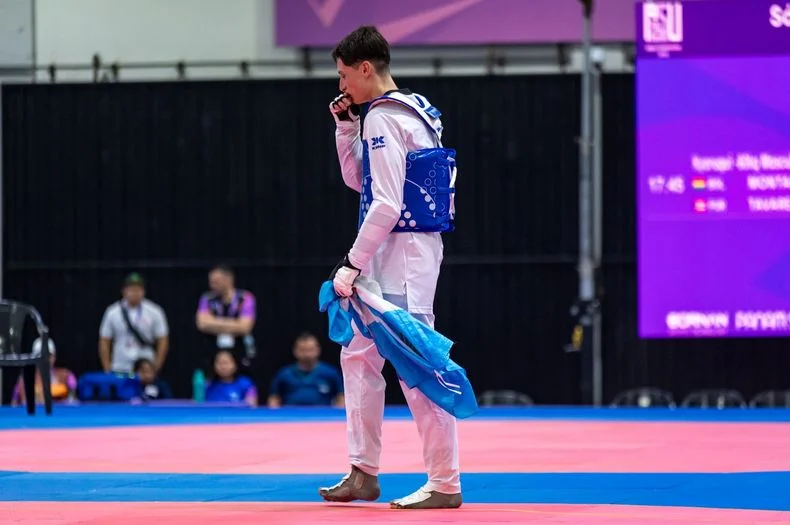 Mateo Di Leo consiguió el bronce en taekwondo.