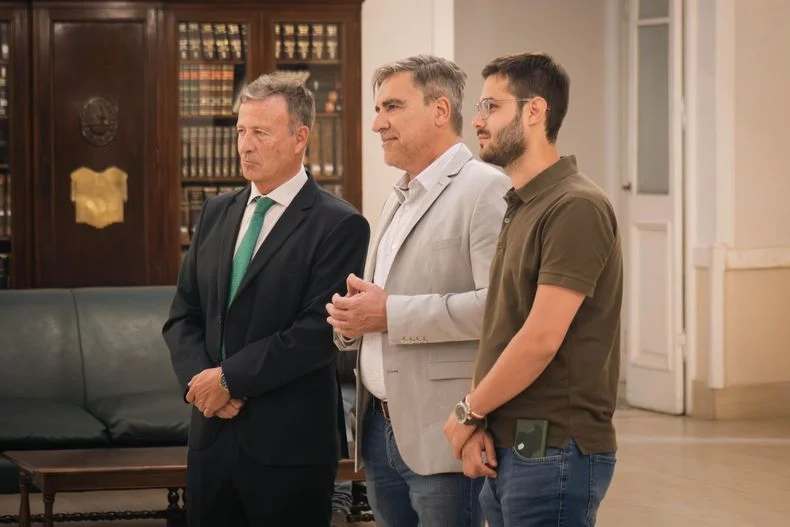 Dugar Chappel, Mario Vadillo y Emanuel Fugazzotto del Frente Verde.&nbsp;