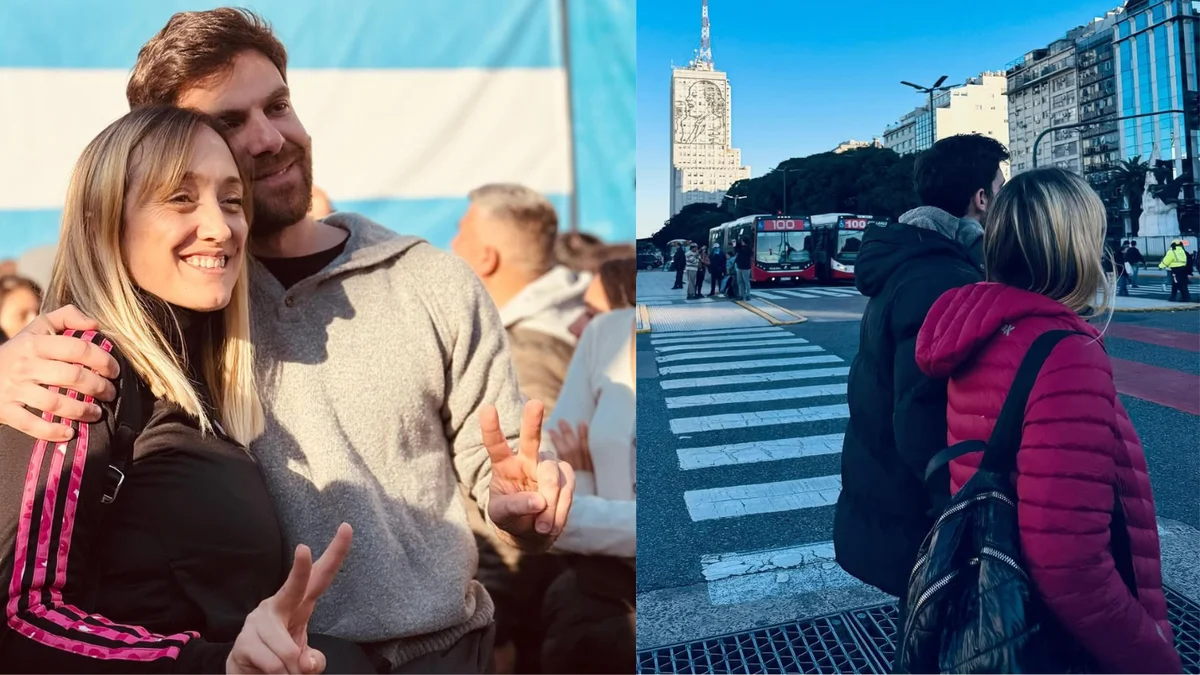 ¿Y ese blanqueo?: Una foto de Sagasti y su novio agitó los corazones kirchneristas en Plaza de Mayo