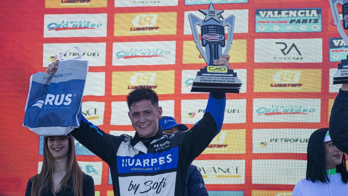 El mendocino Fabrizio Maggini se lució en la séptima fecha del Procar 4000 y subió al podio en Entre Ríos