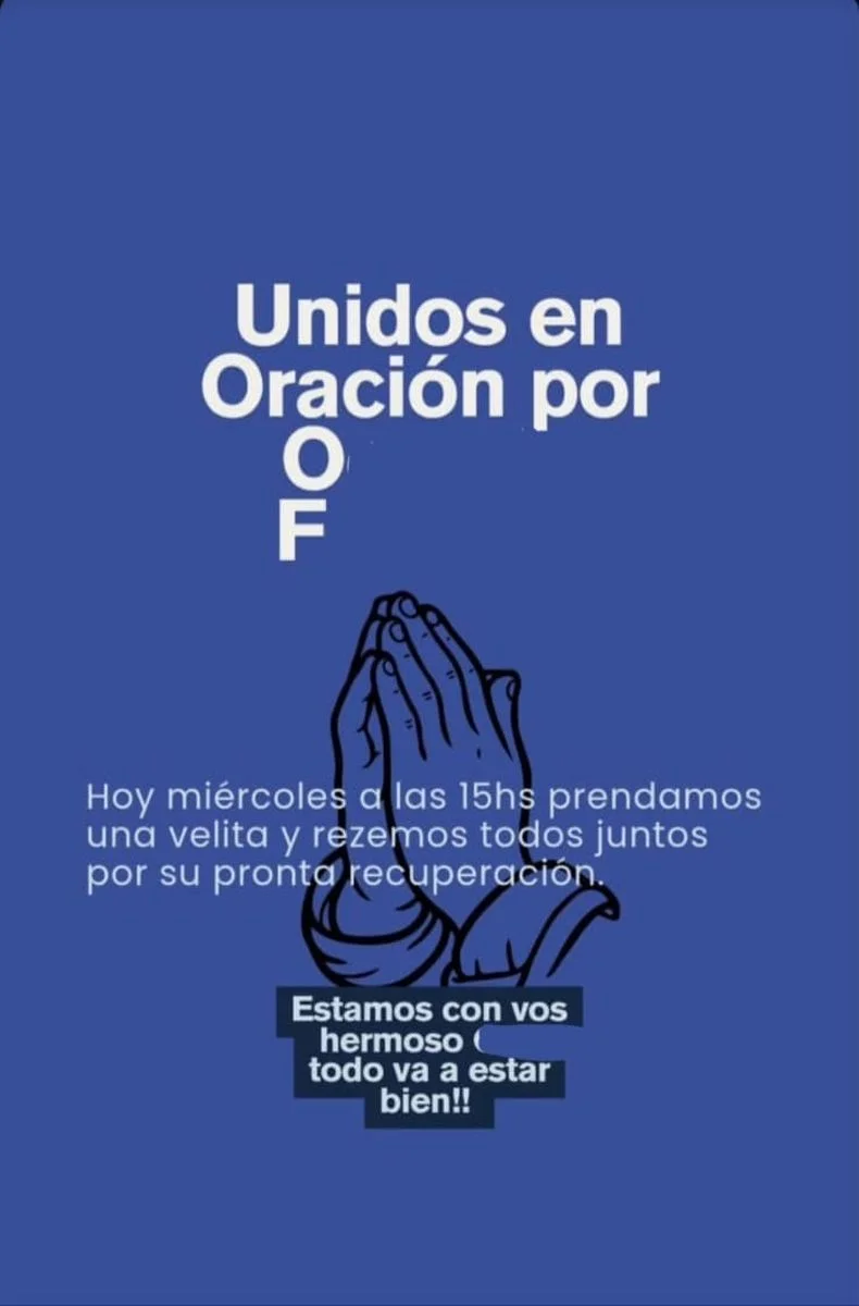 El pedido de oraci&oacute;n enviado por Whatsapp. Por tratarse de un menor de edad, se resguarda su identidad.&nbsp;