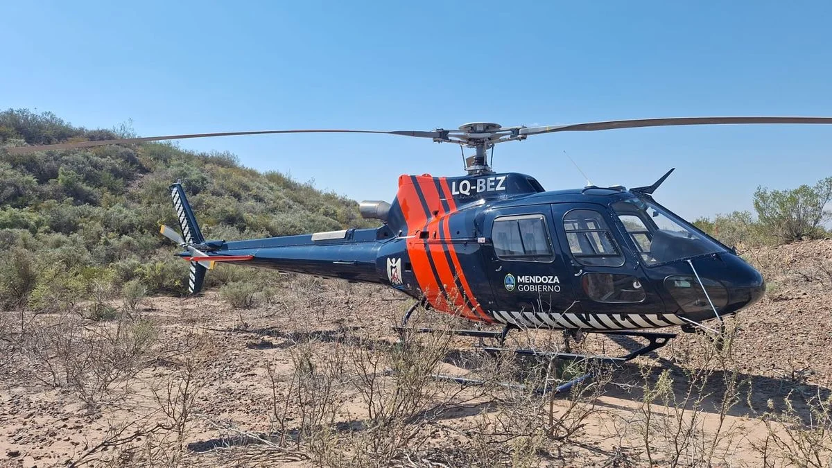 Ciclista cayó en un barranco en Maipú y fue rescatado por un helicóptero