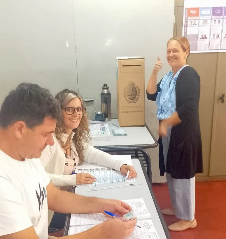 Evelina Martos, candidata número uno a concejal del frente libertario demócrata